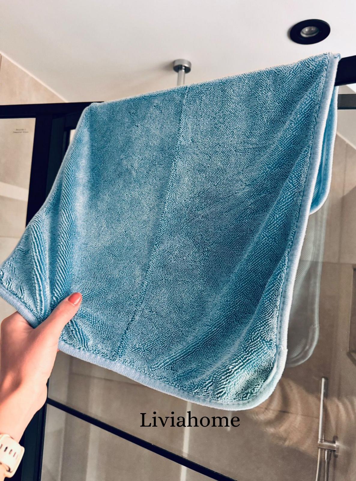 Liviahome Dry towel 40x60 cm Aqua blauw