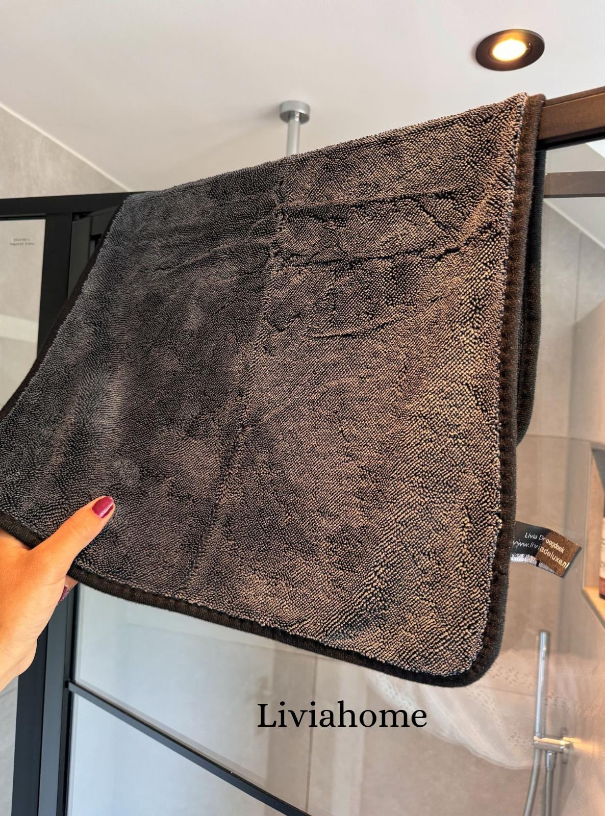 Liviahome Fast Dry towel 40x60 cm Antraciet