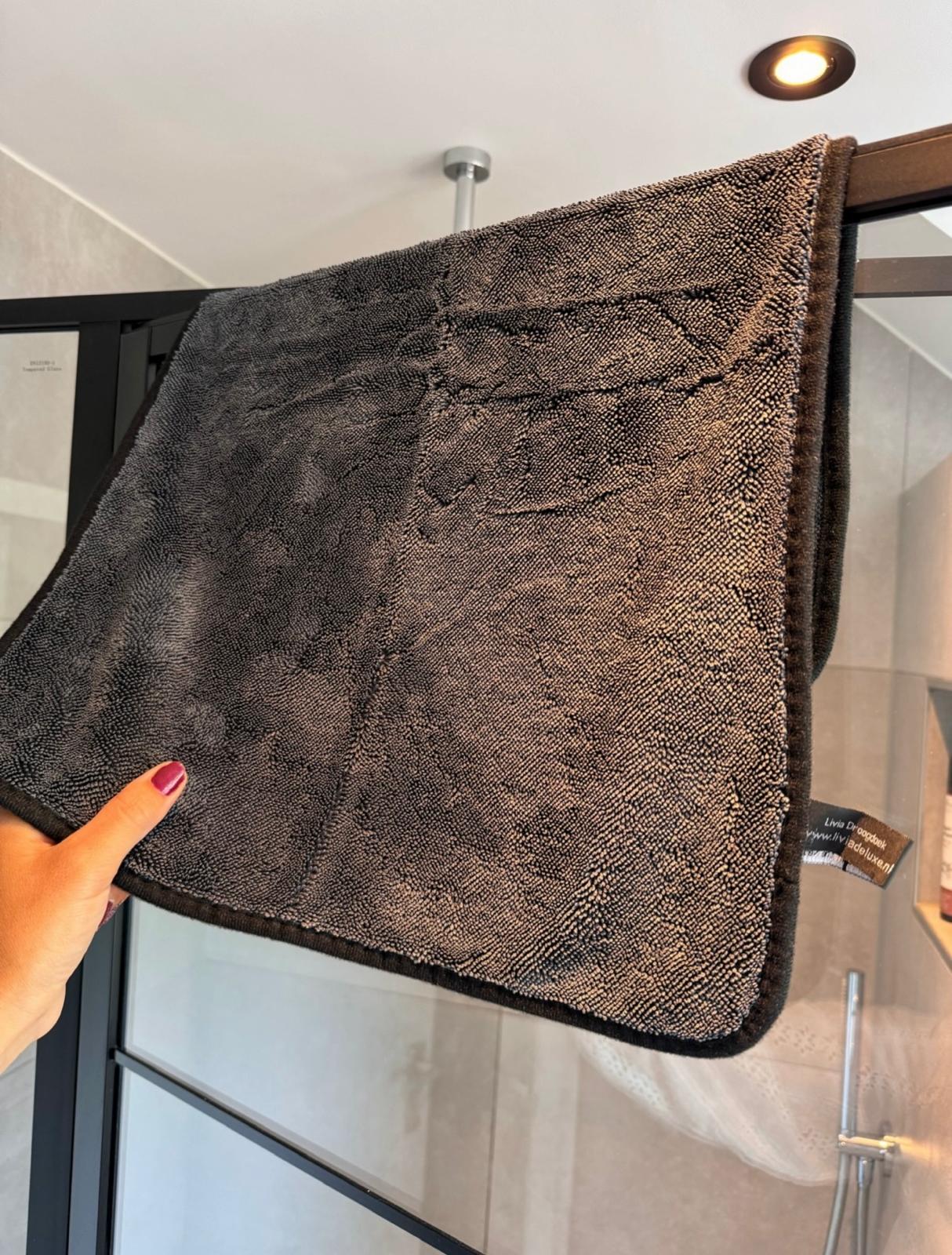 Liviahome Fast dry Badkamer Droogdoek Donker Groen 60x40 cm