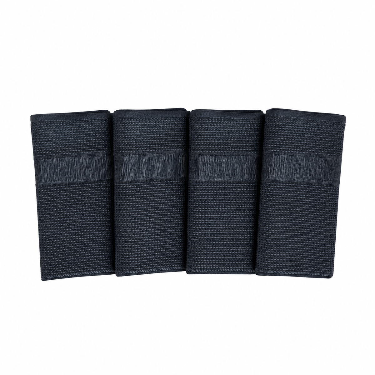 4 stuks Streeploze Microvezel Schoonmaakdoeken – (Dark Pack)