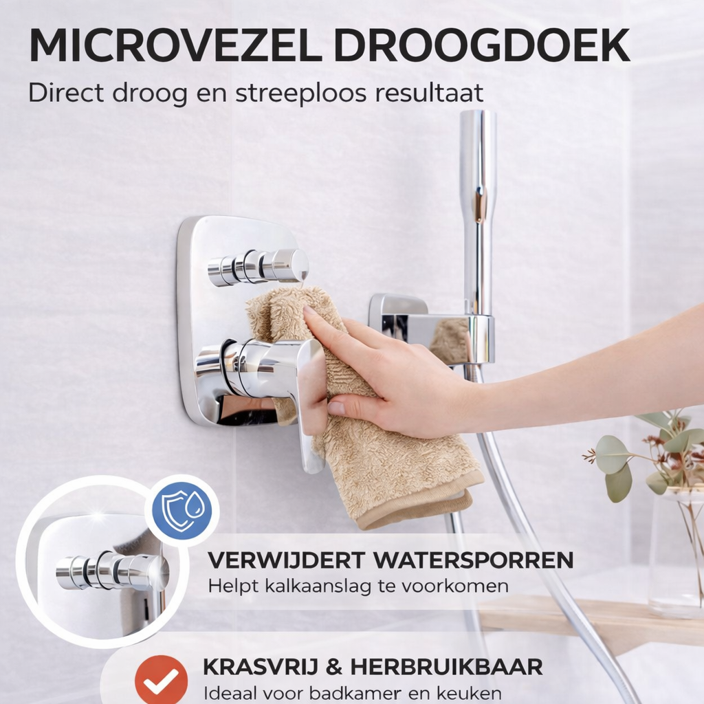 stuks Liviahome Fast dry Badkamer Droogdoek 60x40 cm Beige