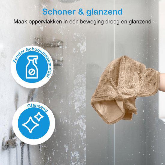 Liviahome Multifunctionele droogdoek 40x40cm 1 stuk Beige (klein formaat)