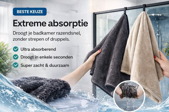 12 stuks Liviahome badkamer/keuken droogdoek 40x40 cm Beige